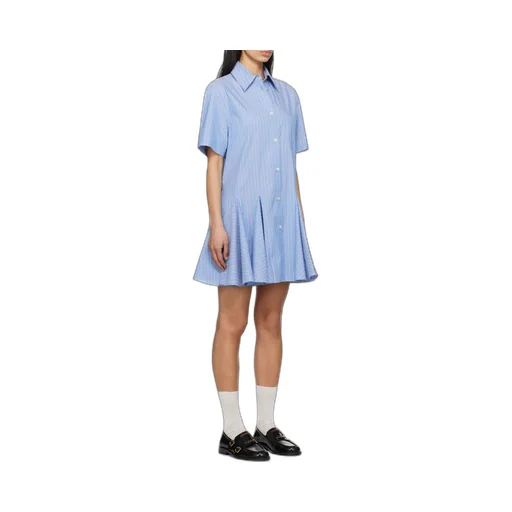 Poplin Striped Shirt Dress
