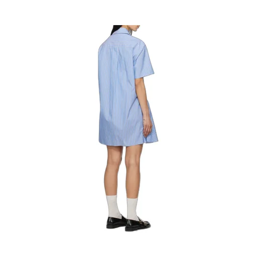 Poplin Striped Shirt Dress