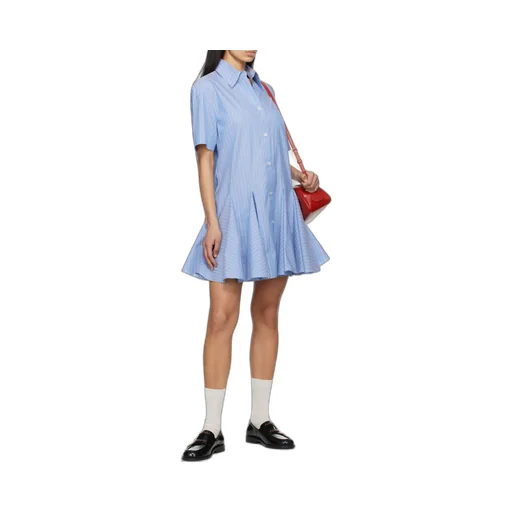 Poplin Striped Shirt Dress