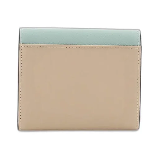 Panelled Logo Print Wallet