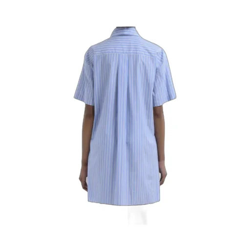 Poplin Striped Shirt Dress
