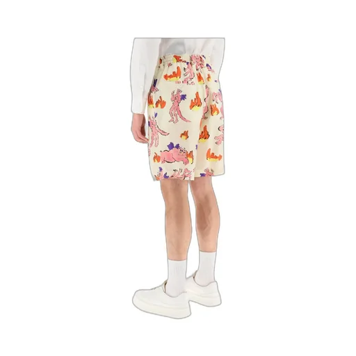 Allover Graphic Printed Shorts