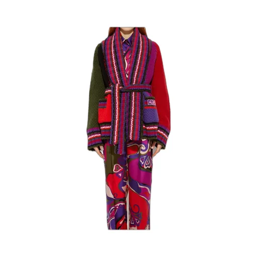 Oversized Colorblock Cardigan