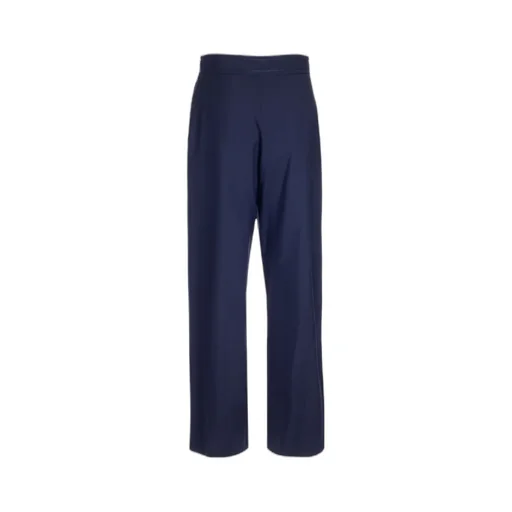 Wide-Leg High-Waisted Trousers