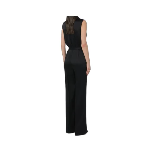 Lapel Sleeveless Jumpsuit