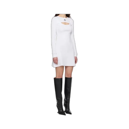 Fitted Mini Dress With Cut-Out