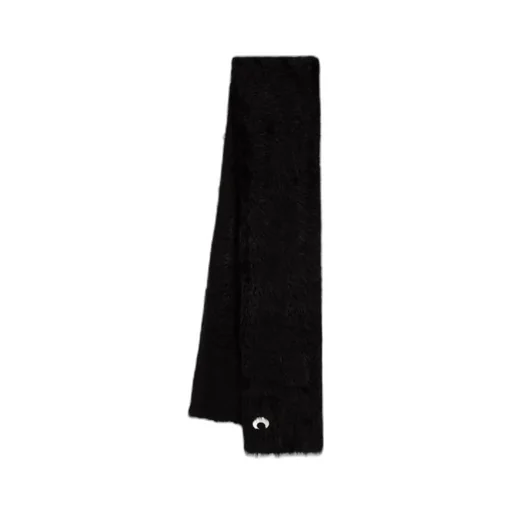 Crescent Moon-Embroidered Scarf