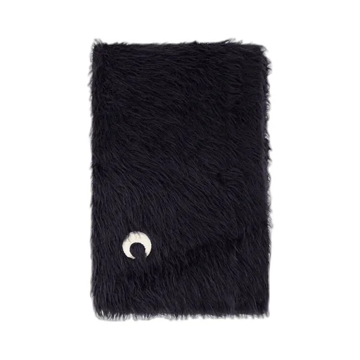 Crescent Moon-Embroidered Scarf