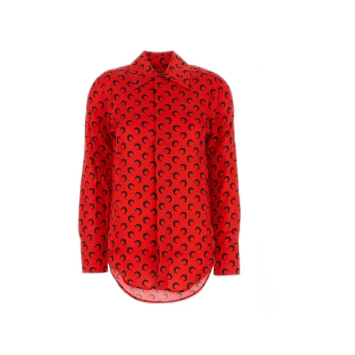 Moon-Jacquard Buttoned Shirt