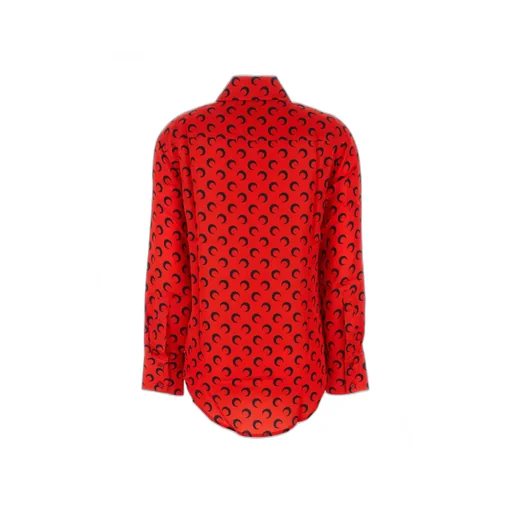Moon-Jacquard Buttoned Shirt