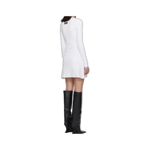 Fitted Mini Dress With Cut-Out