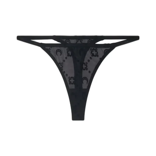 Moonogram Mesh Thong