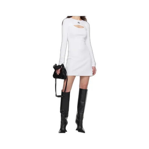 Fitted Mini Dress With Cut-Out