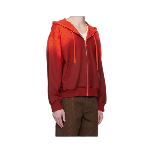 Moon Faded Fleece Zipped Hoodie