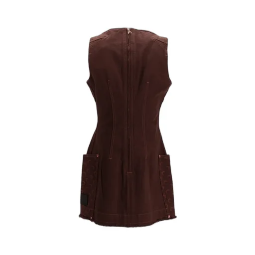 Moon Jacquard Twill Mini Dress