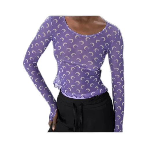 Recycled Moon Mesh Second Skin Cropped Top
