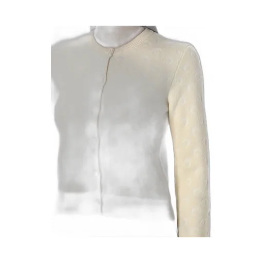 Moon Jacquard Knit Fitted Cardigan