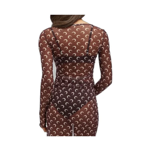 Moon Print Mesh Top