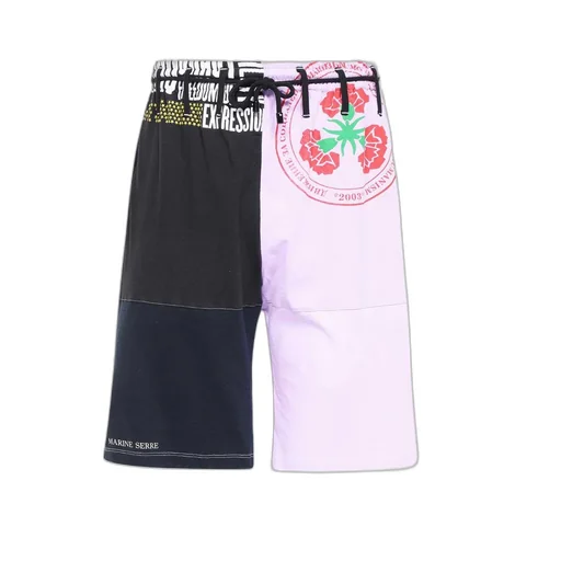 Colour-Block Drawstring Shorts