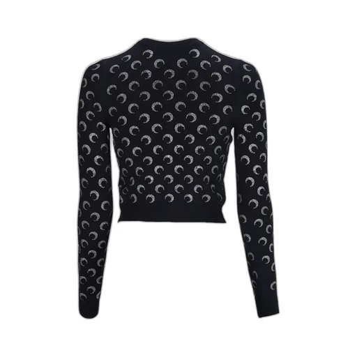 Rhinestoned Embellished Knit Cardigan