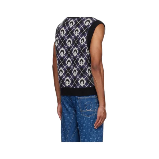 V-Neck Argyle Vest