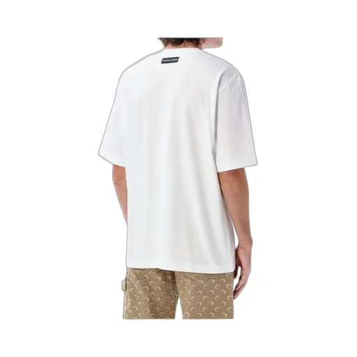 Moon Embroidered Crewneck T-Shirt