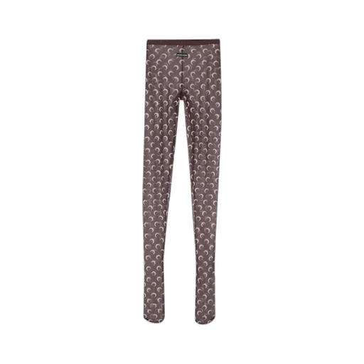 Moon Printed Semi-Sheer Socks