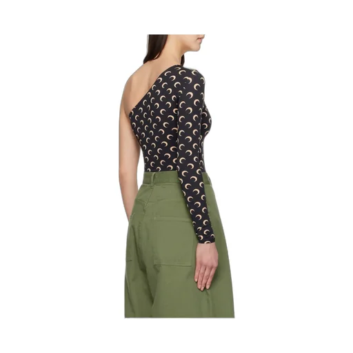 Recycled Moon Jersey Second Skin Asymmetric Top