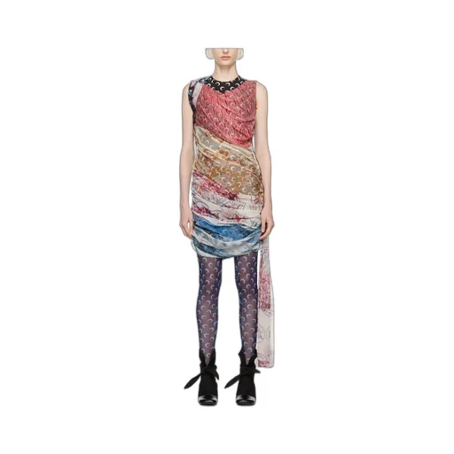 Printed Scarf Dress