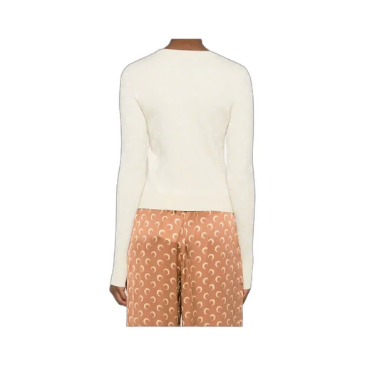 Moon Jacquard Knit Fitted Jumper