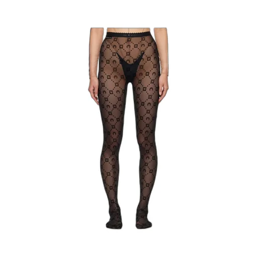 Logo Pattern Detail Pantyhose