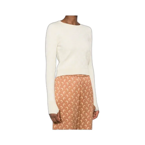Moon Jacquard Knit Fitted Jumper