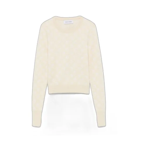 Moon Jacquard Knit Fitted Jumper