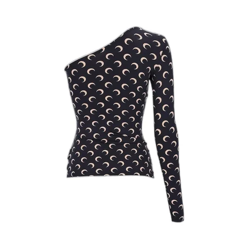 Recycled Moon Jersey Second Skin Asymmetric Top