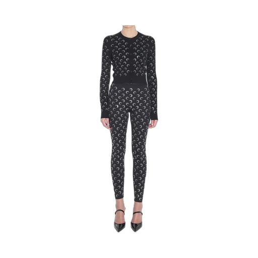 Rhinestoned Embellished Knit Cardigan