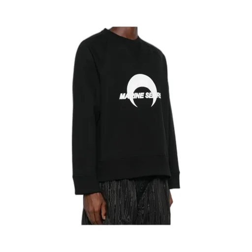 Moon Logo Printed Crewneck Sweatshirt