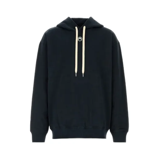 Logo Embroidered Drawstring Hoodie