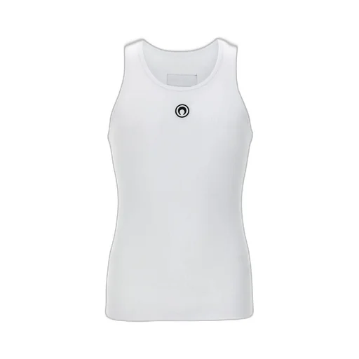 Moon Logo Embroidered Ribbed Tank Top