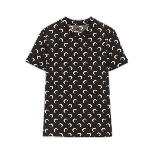 Crescent Print Crewneck T-Shirt