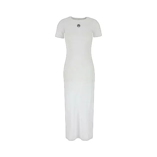 Logo Embroidered Crewneck Dress