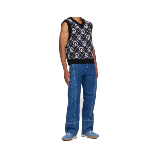 V-Neck Argyle Vest