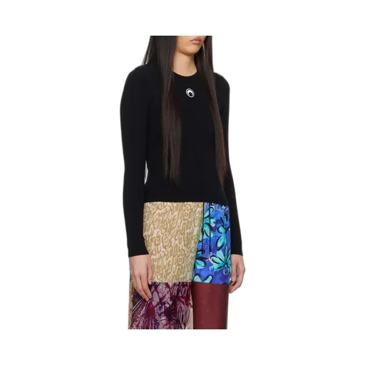 Long-Sleeved Ribbed Sweater