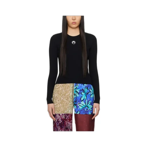 Long-Sleeved Ribbed Sweater