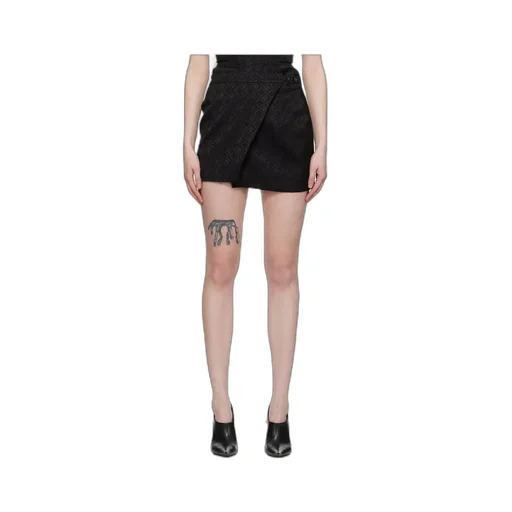 Diamond-Patterned Mini Skirt