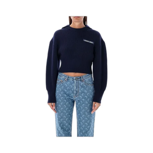 Logo Patch Knit Sailor Sweater