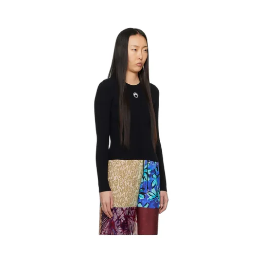 Long-Sleeved Ribbed Sweater