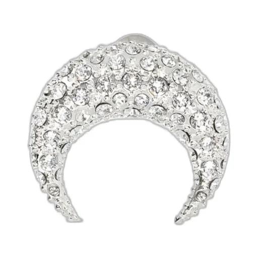 Moon Embellished Moon Stud