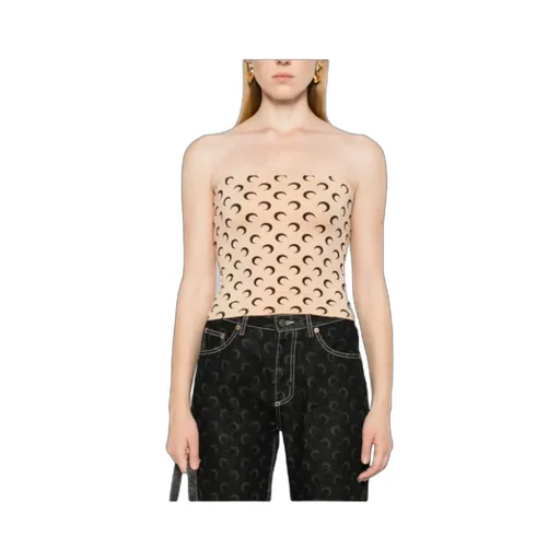 All-Over Moon Printed Top