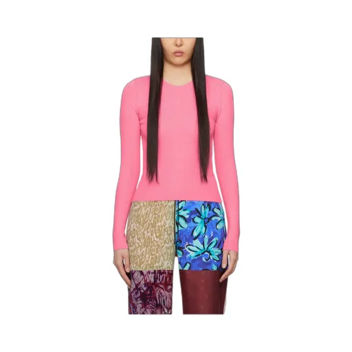 Long-Sleeved Ribbed Sweater