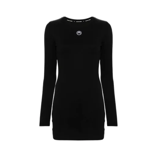 Logo Detailed Long Sleeved Mini Dress